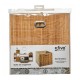 Cesta de bambú para mueble de baño 31x31x31cm