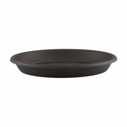 Plato redondo antracita