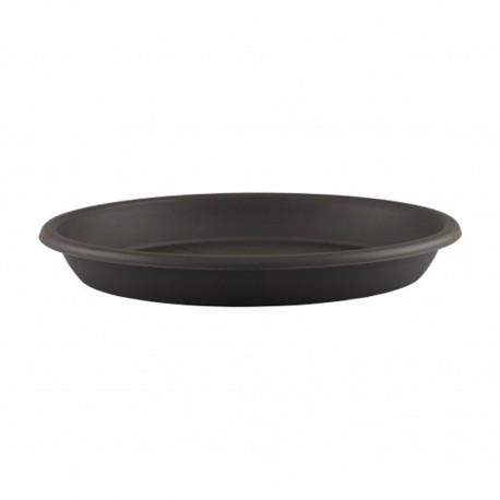 Plato redondo antracita