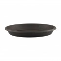 Plato redondo antracita