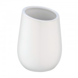 Vaso de cerámica blanco 8x11cm Badi