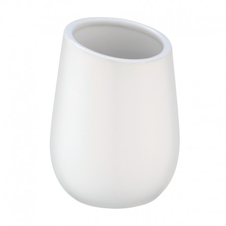 Vaso de cerámica blanco 8x11cm Badi