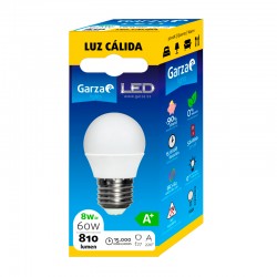 Bombilla esférica LED E27 7W 810lm