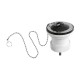 Válvula de desagüe con tapón click-clack y cadena para bidé/lavabo/fregadero