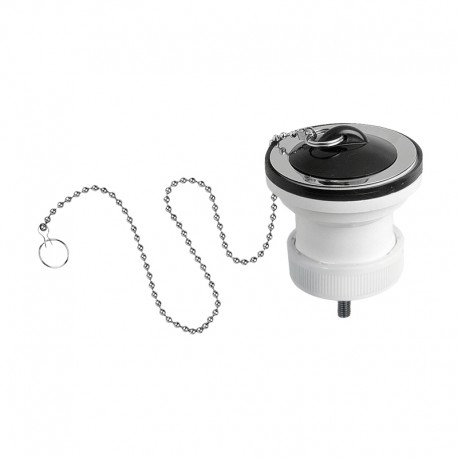 Válvula de desagüe con tapón click-clack y cadena para bidé/lavabo/fregadero