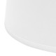 Pantalla para lámpara cónica blanca E27 Clara