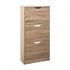 Zapatero de madera con 3 trampones