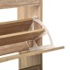 Zapatero de madera con 3 trampones