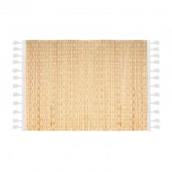 Salvaplatos de junco 45x30cm Tierra