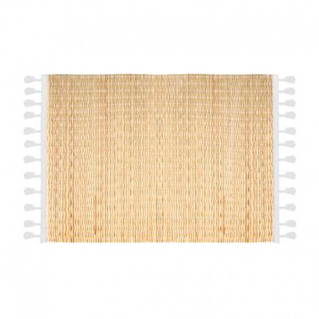 Salvaplatos de junco 45x30cm Tierra
