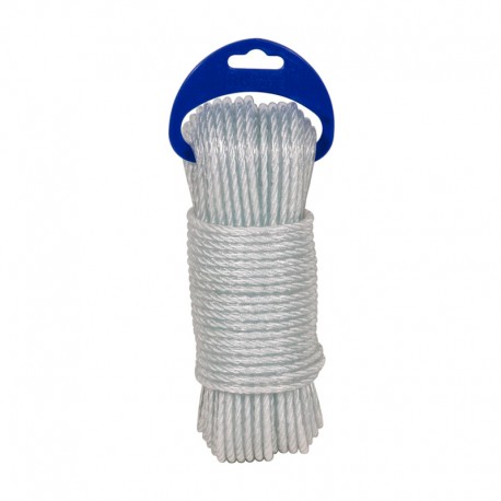 Cable de polietileno plastificado blanco 5mm