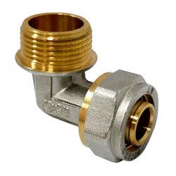 Codo multicapa macho 90° Blister