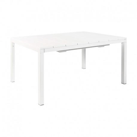 Mesa extensible de aluminio/resina para jardín Río