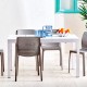 Mesa extensible de aluminio/resina para jardín Río
