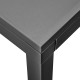 Mesa extensible de aluminio/resina para jardín Río