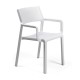 Silla con reposabrazos de polipropileno para jardín Trill