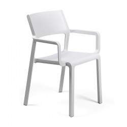 Silla con reposabrazos de polipropileno para jardín Trill