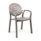 Silla con reposabrazos de polipropileno Palma