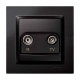 Toma intermedia R-TV empotrable S-10
