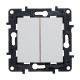 Conmutador doble empotrable Niloe Step Legrand