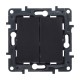 Conmutador doble empotrable Niloe Step Legrand