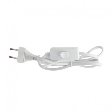 Cable de conexión plano con interruptor 2x0.75mm 1,5m