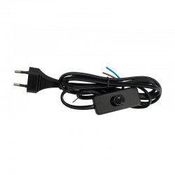 Cable de conexión plano con interruptor 2x0.75mm 1,5m
