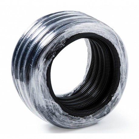 Tubo corrugado de plástico negro