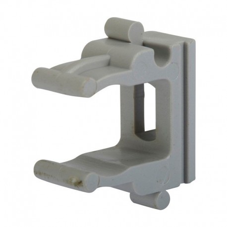 Abrazadera tipo clip de PVC gris 10uds. para fijación tuberías