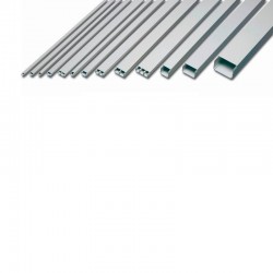 Canaleta blanca de 2 metros para cables eléctricos