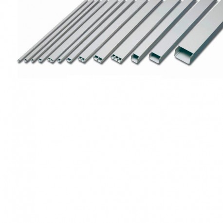 Canaleta blanca de 2 metros para cables eléctricos