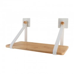 Estantería de bambú 40x20x20cm para baño