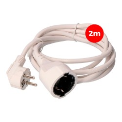 Prolongación blanca 3x1,5mm 16A 250V