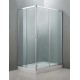 Mampara ducha Jade cromo transparente