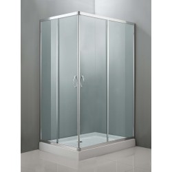 Mampara ducha Jade cromo transparente