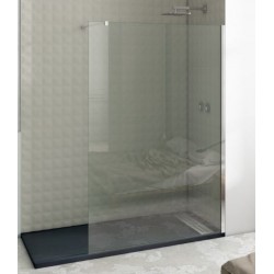 Panel fijo ducha cromo transparente