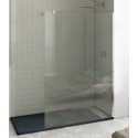 Panel fijo ducha cromo transparente
