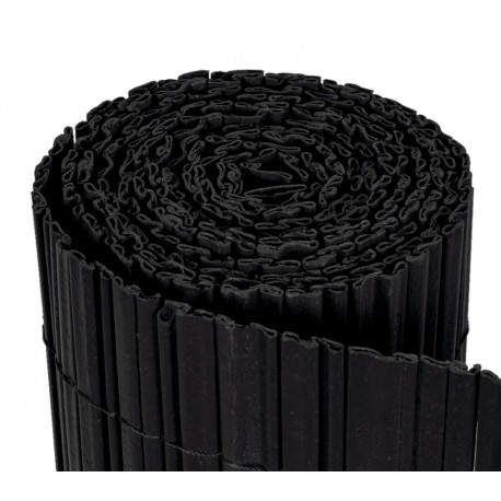 Cañizo PVC doble cara ondulado antracita 19mm