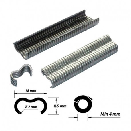 Grapa malla vallar 20mm BL 1000PZ
