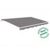 Toldo plegable gris ceniza 4x2,5m