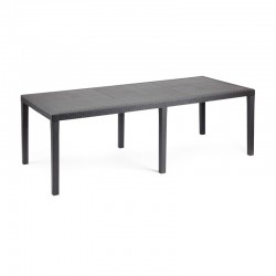 Mesa extensible efecto ratán Queen
