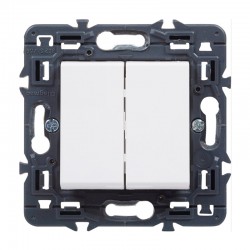 Conmutador doble blanco Valena Next Legrand