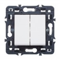Conmutador doble blanco Valena Next Legrand