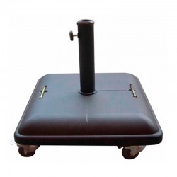 Base de parasol cuadrada con ruedas 37kg
