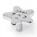 Pomo de mueble de zamak estrella 37mm