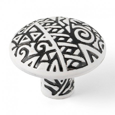 Pomo de mueble de zamak étnico 35mm