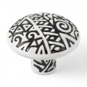 Pomo de mueble de zamak étnico 35mm
