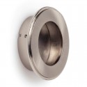 Pomo de metal para encastrar níquel satinado 34mm