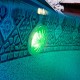 Foco LED multicolor con mando piscina