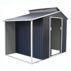 Cobertizo de metal con tragaluz Nottingham 293x129x229cm 3,78m2